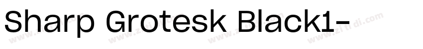 Sharp Grotesk Black1字体转换